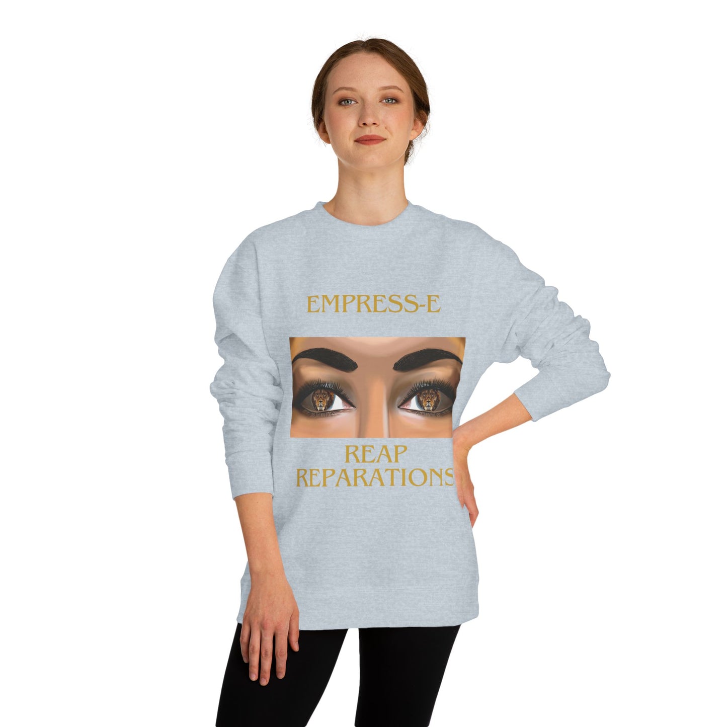 Empress-E Unisex Sweatshirt - Strong like a lion Reap Reparations black history