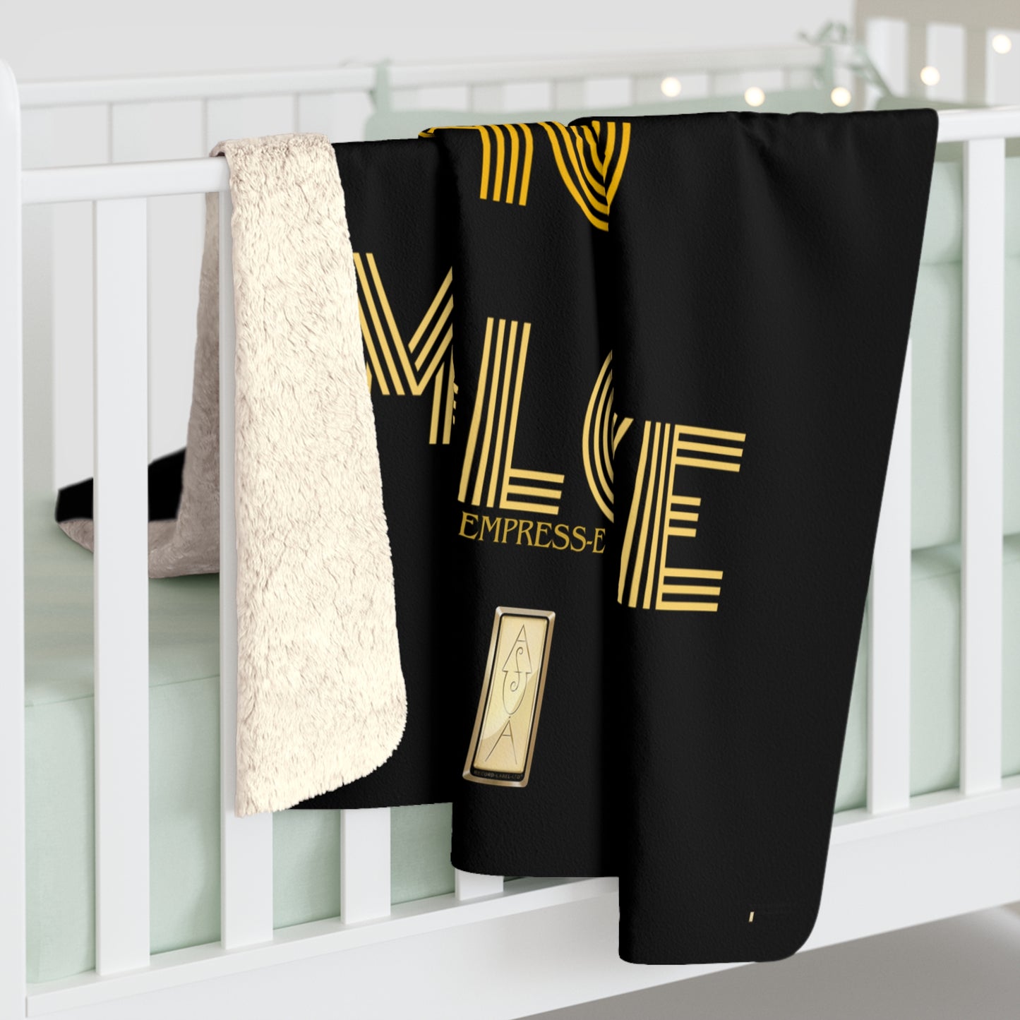 Sherpa Fleece Blanket -Light up my life show me love