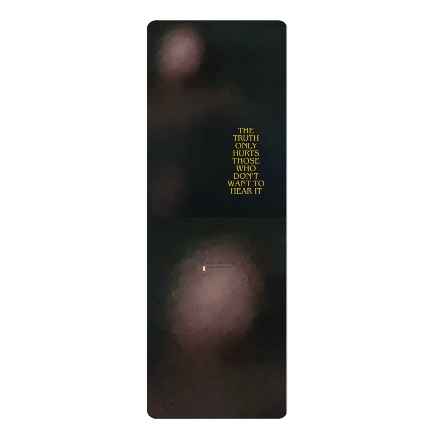 Yoga Mat - Real Alien in the Dark Sea Photo Design