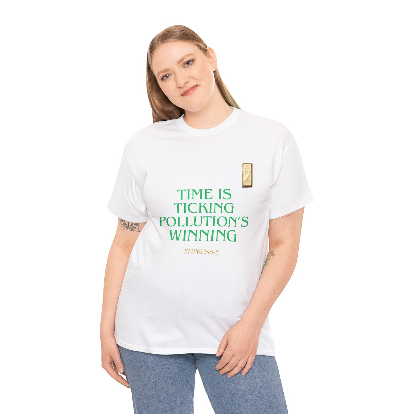 T-Shirt SAVE THE WORLD - GLOBAL WARMING - TIME IS TICKING POLLUTION'S WINNING