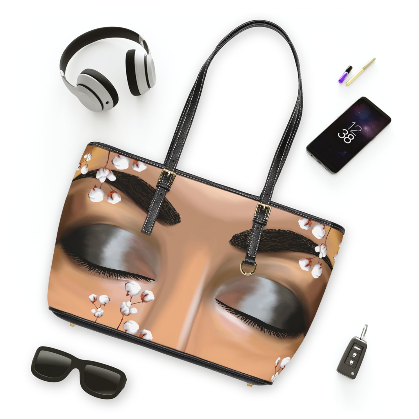 Shoulder Bag EMPRESS-E Cotton Eyes Black History
