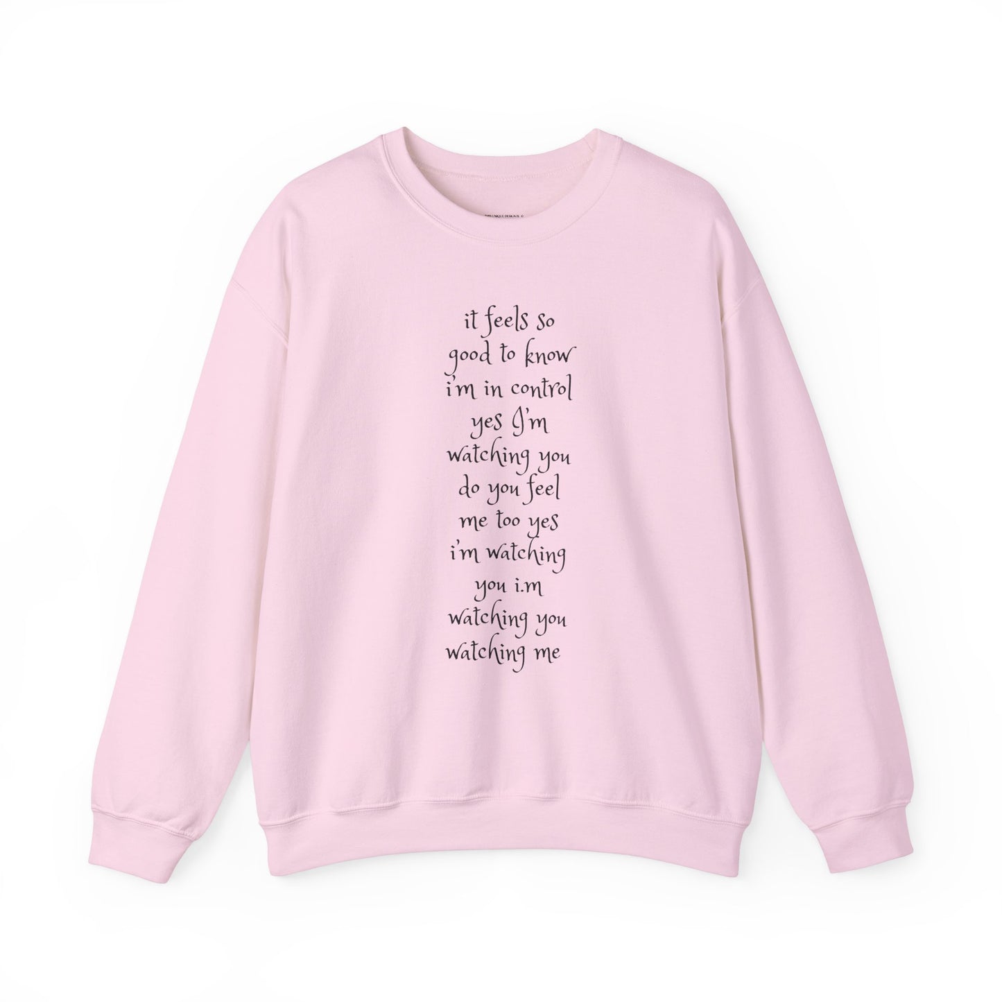 Music Lover Heavy Blend Sweatshirt - I'm Watching You Watching Me Rock Song SHADOO by Empress-E