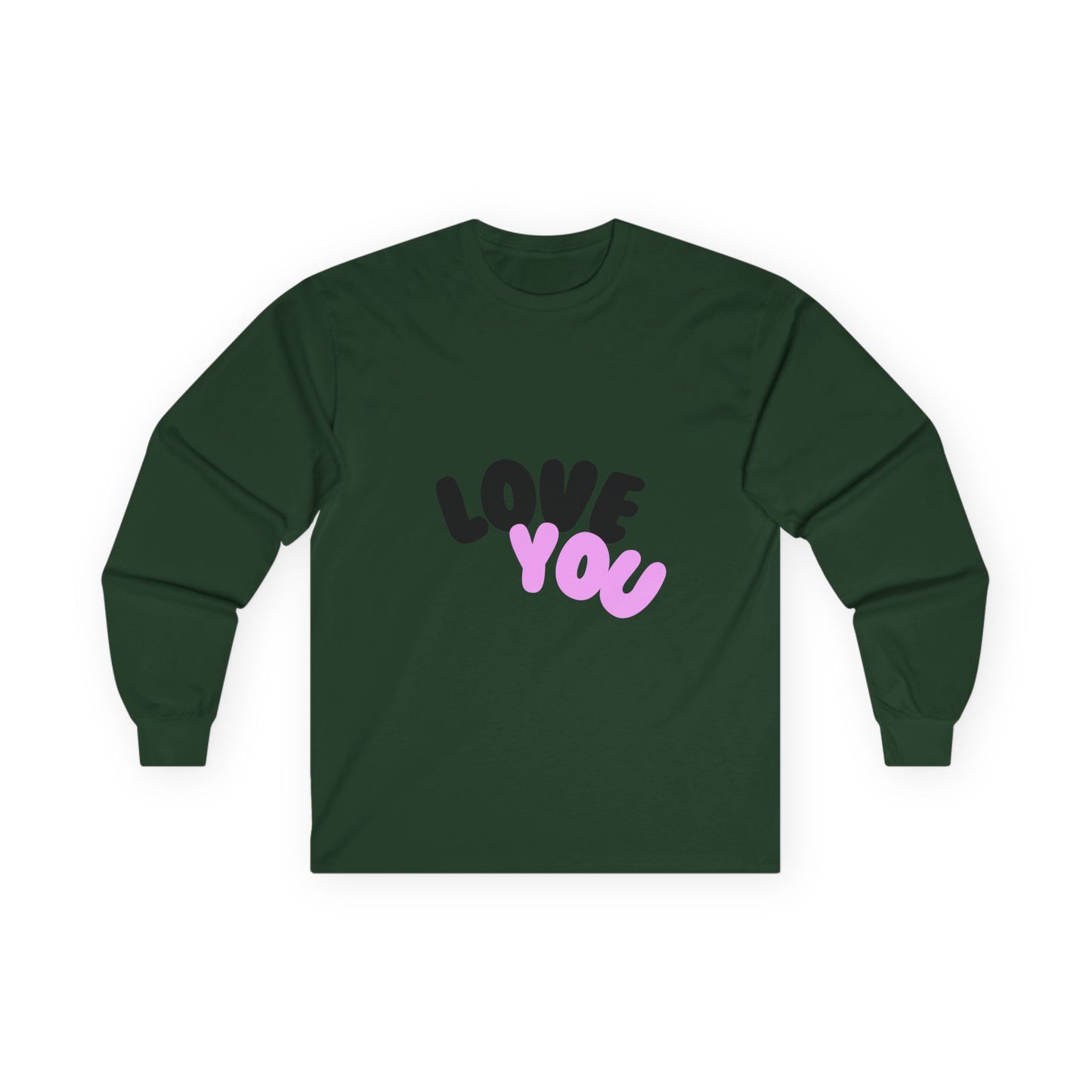 Love You Long Sleeve Tee, Romantic Couples Shirt, Valentine's Day Gift, Relationship Anniversary Top,