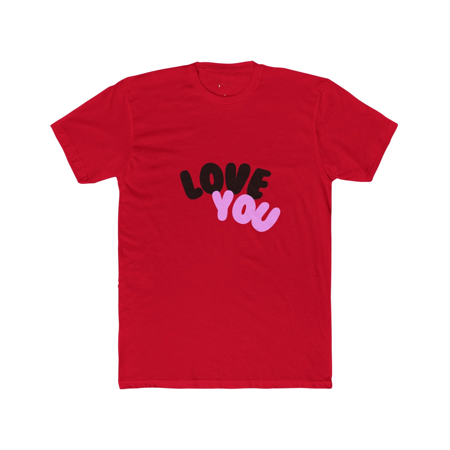 Love You Unisex Cotton Crew Tee - AFUA, Graphic T-Shirt, Valentine's Day Gift, Personalized Shirt, Love Tee, African American Art Shirt