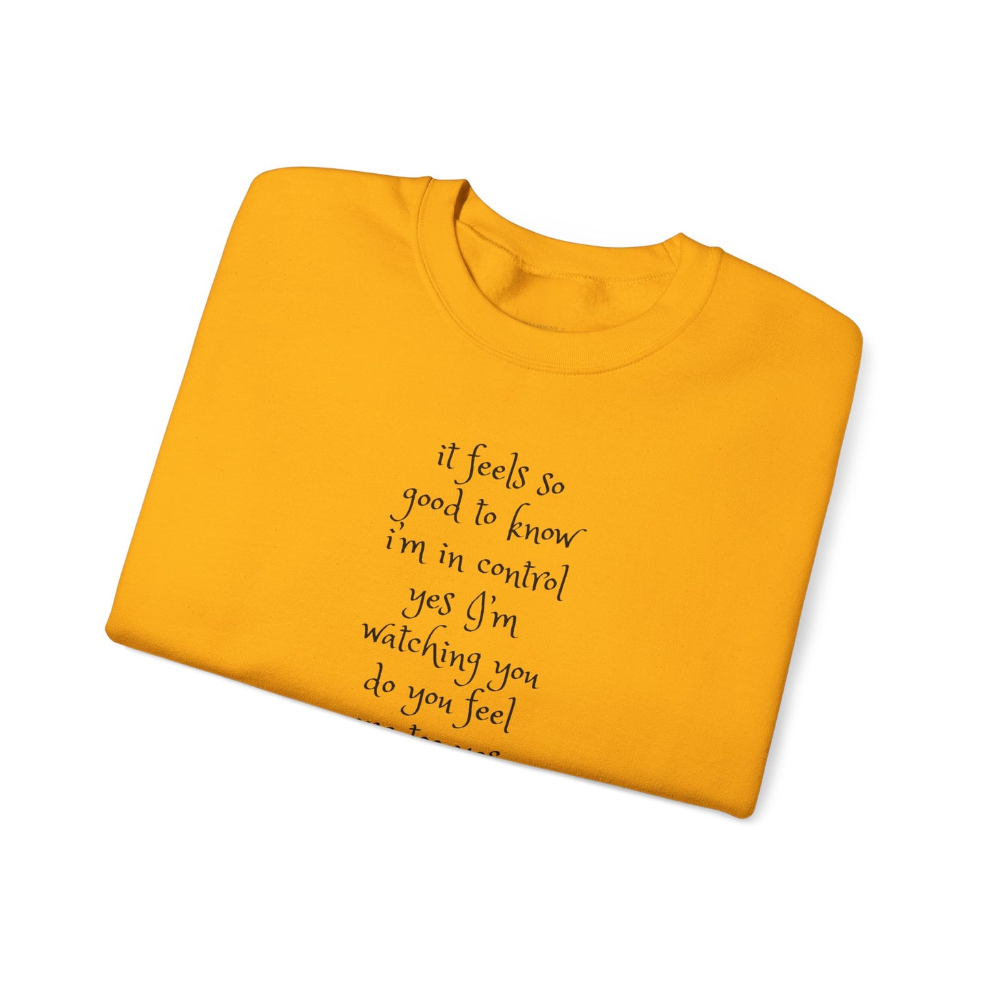 Music Lover Heavy Blend Sweatshirt - I'm Watching You Watching Me Rock Song SHADOO by Empress-E