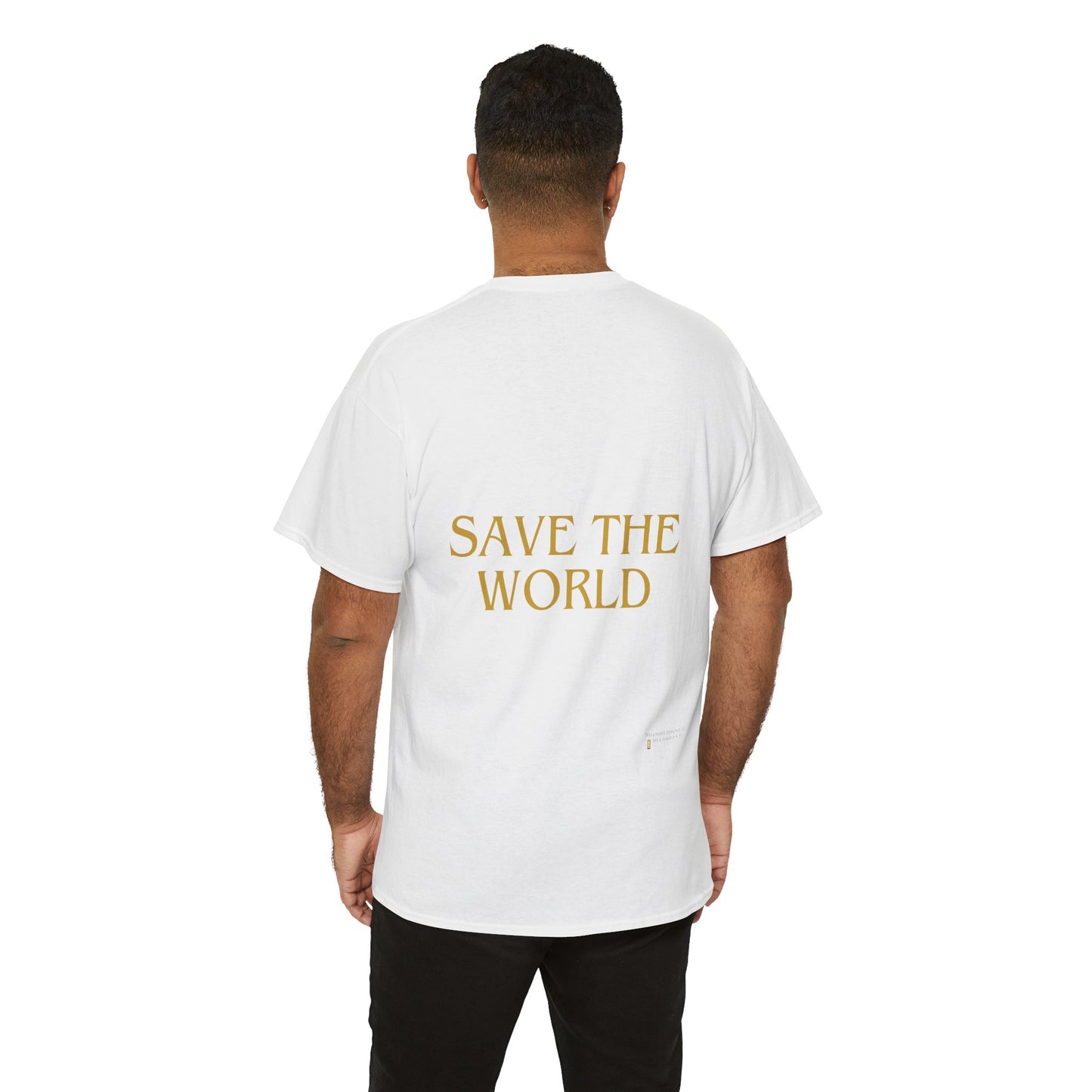 T-Shirt SAVE THE WORLD - GLOBAL WARMING - TIME IS TICKING POLLUTION'S WINNING