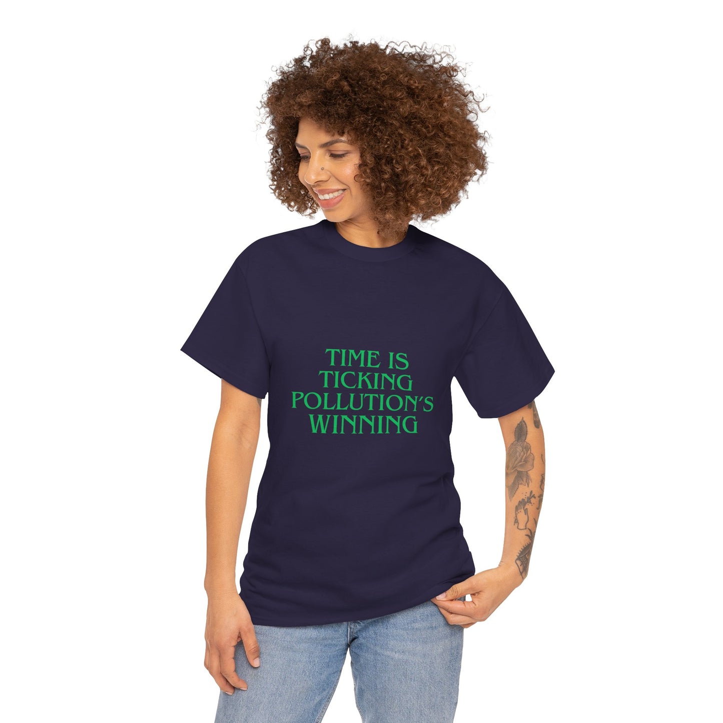 Unisex Heavy Cotton Tee, Time is ticking