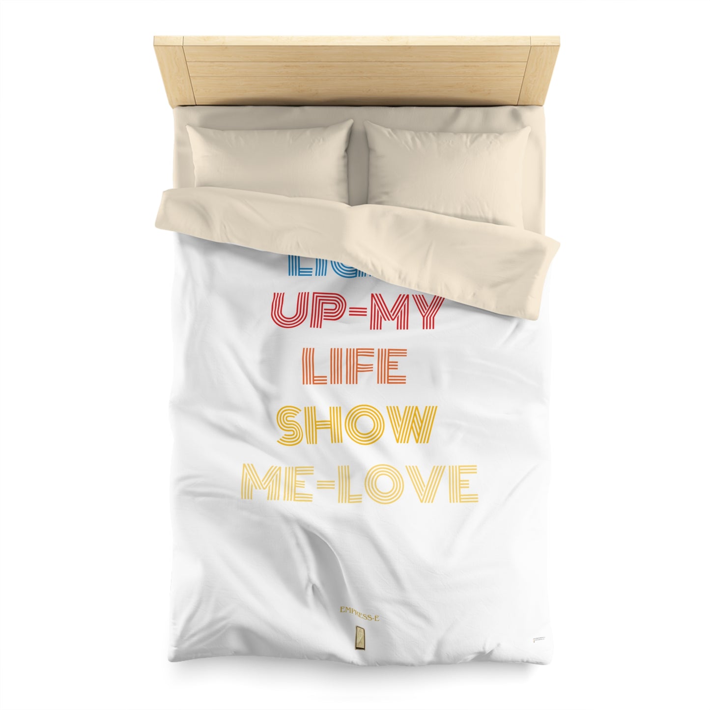 Duvet Cover - Light Up My Life show me love