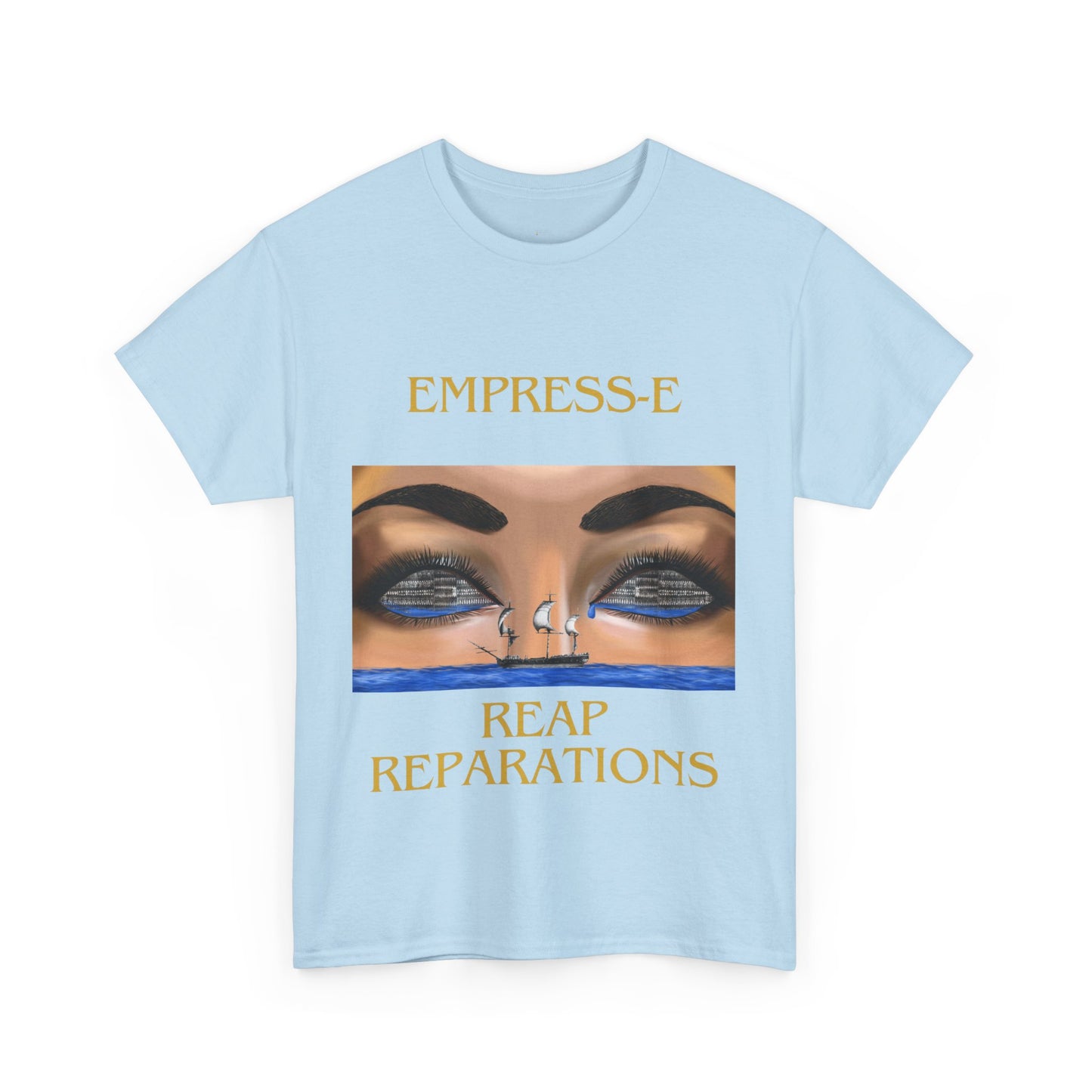 T-Shirt REAP REPARATIONS slave ships eyes black history