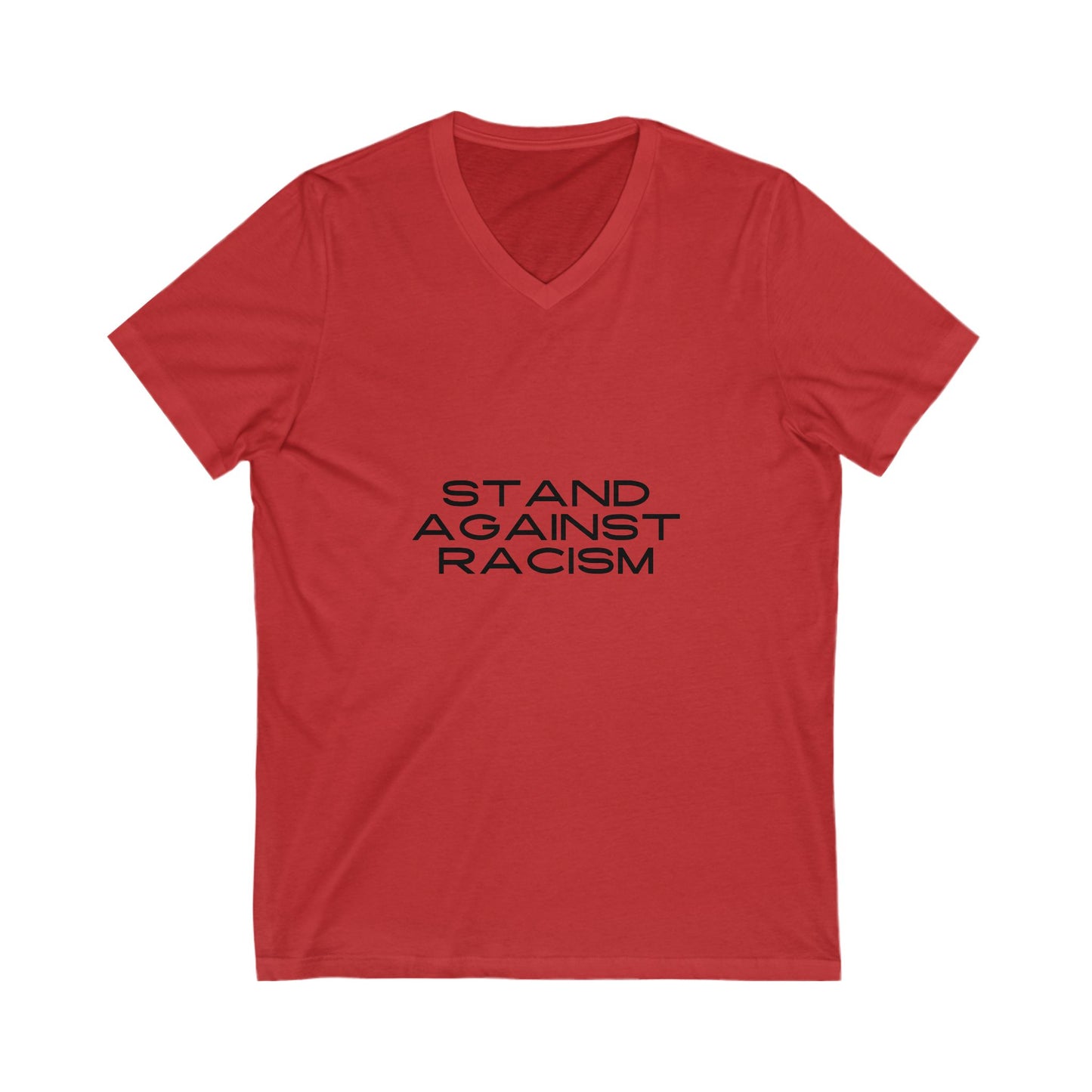 Empress-E STAND AGAINST RACISM Unisex V-Neck Tee, Top