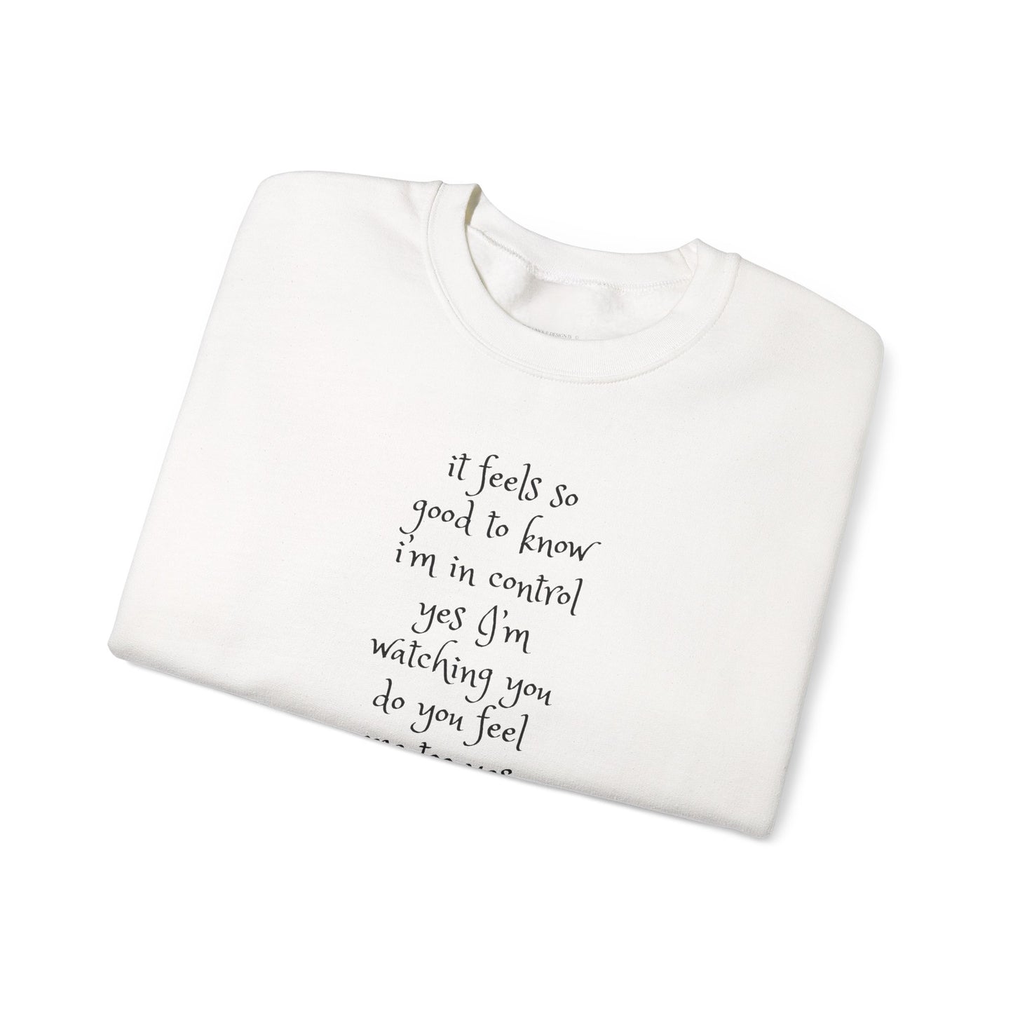 Music Lover Heavy Blend Sweatshirt - I'm Watching You Watching Me Rock Song SHADOO by Empress-E