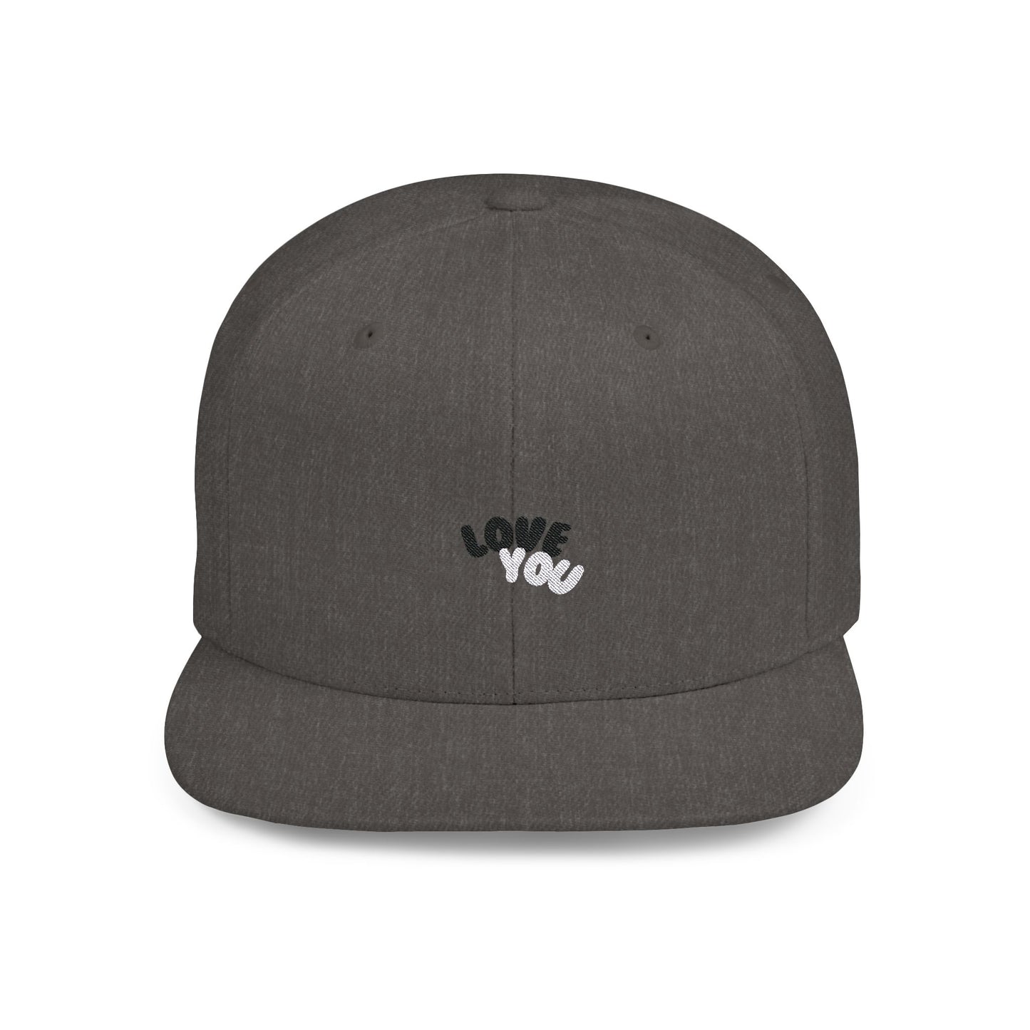 Snapback Hat with Love You Design