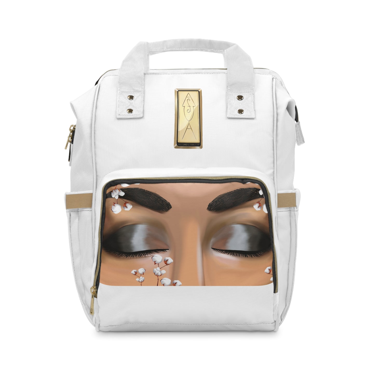 Backpack Diaper Bag - Cotton Field Eyes Empress Print