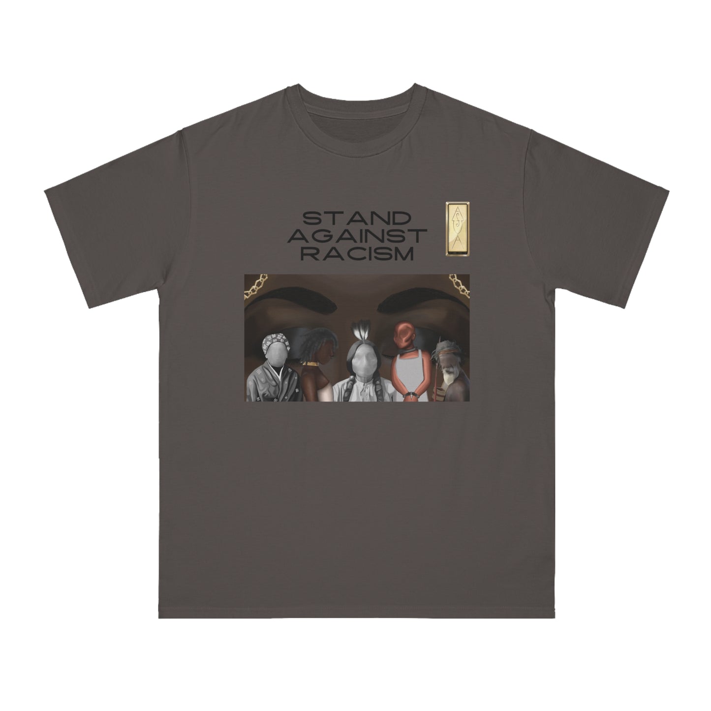 Unisex Organic T-Shirt - Stand Against Racism Graphic Tee