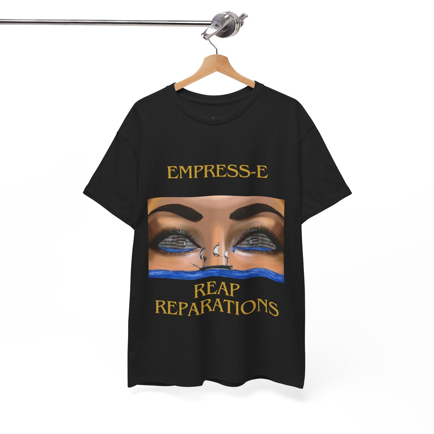 T-Shirt REAP REPARATIONS slave ships eyes black history