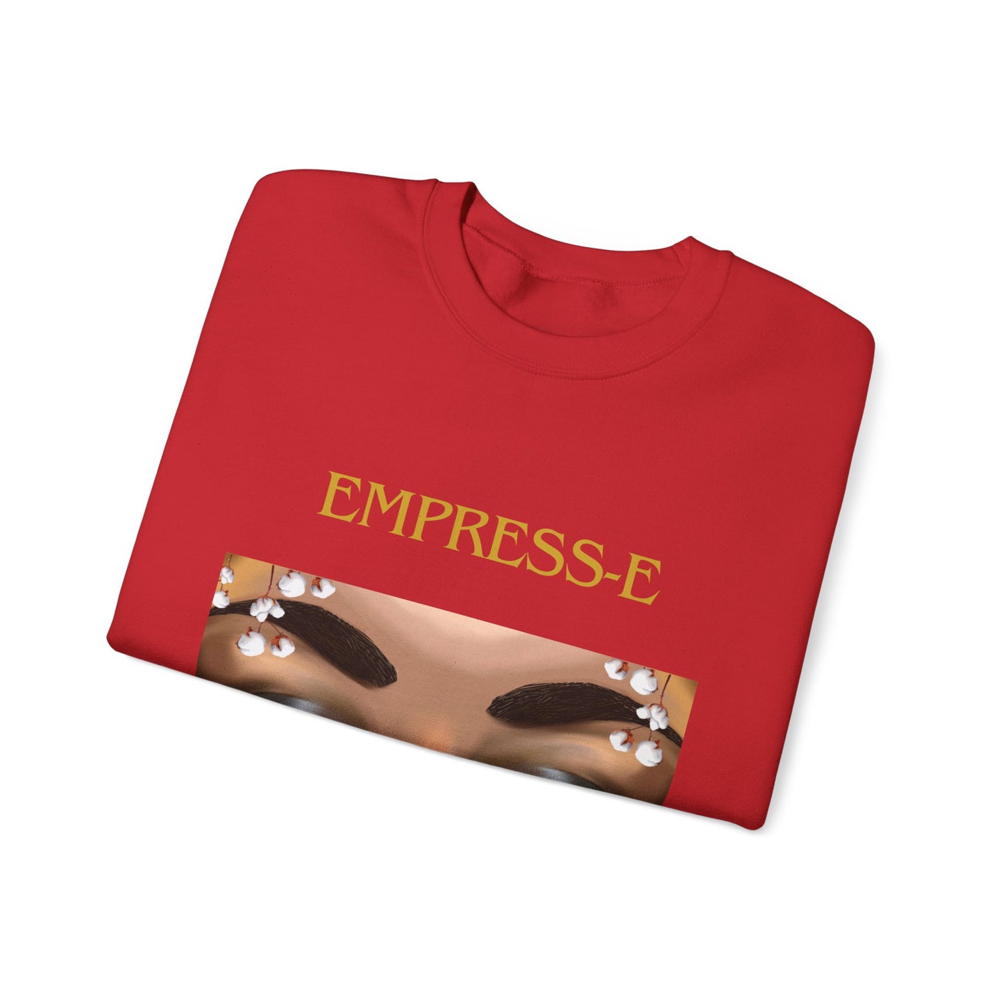 Unisex Heavy Blend™ Crewneck Sweatshirt. : EMPRESS-E. COTTON FIELD.