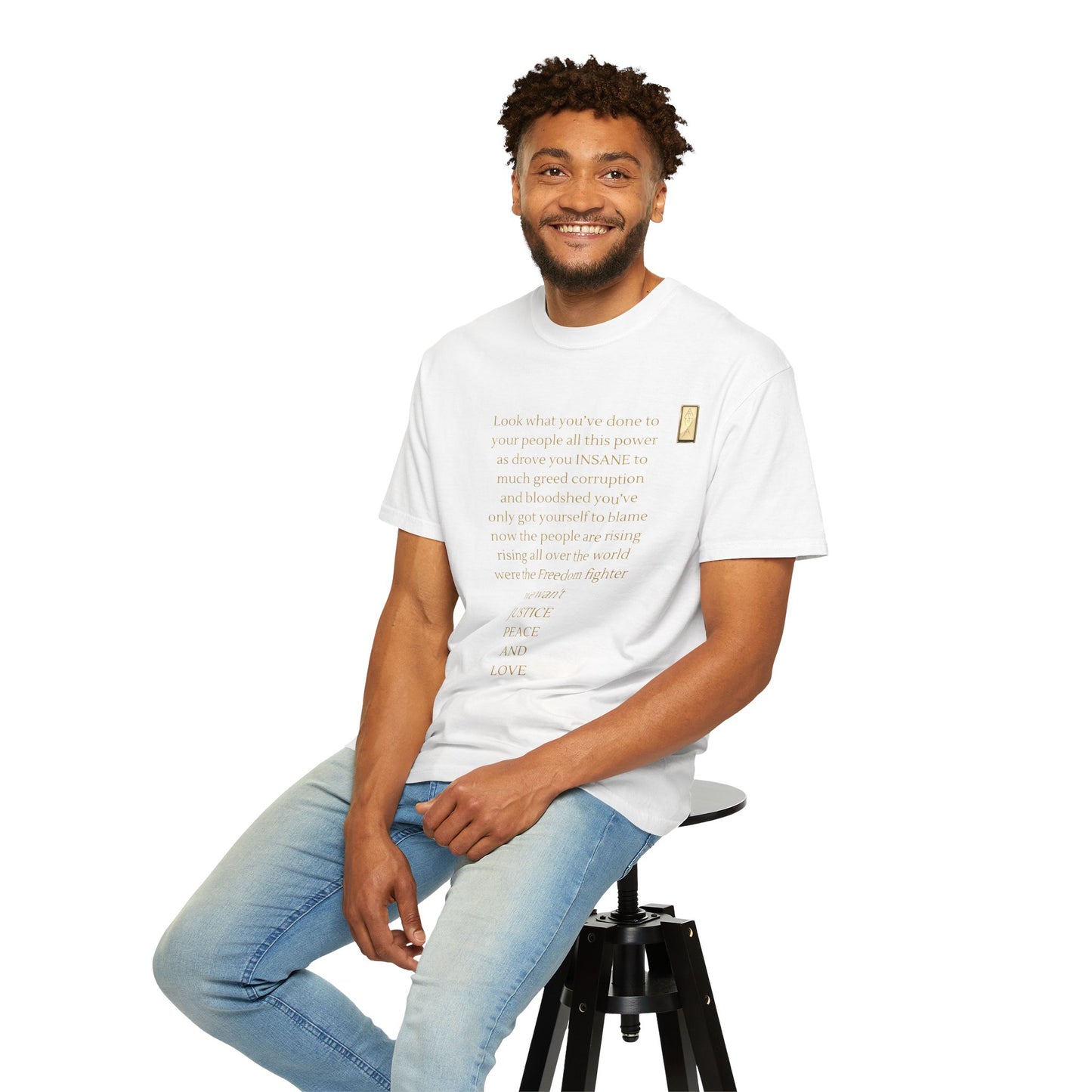 Unisex Garment-Dyed T-shirt - LOOK what you've done-BROKEN SYSTEM