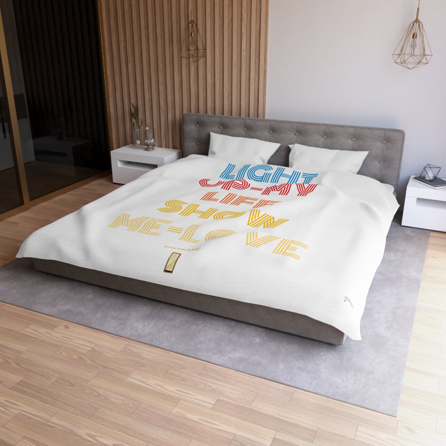Duvet Cover - Light Up My Life show me love