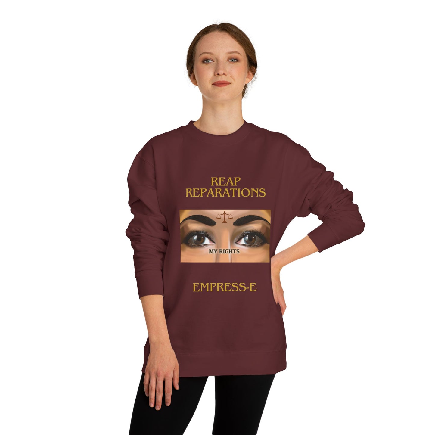 Black History Empress-E Unisex Crew Neck Sweatshirt -My Rights Reparations