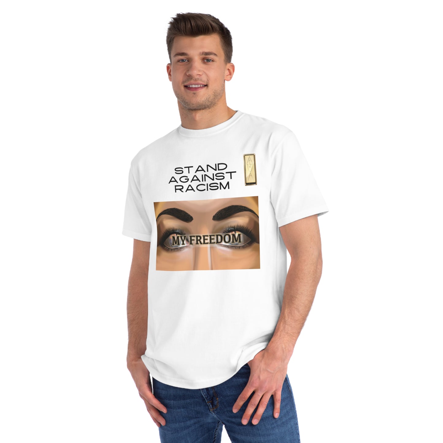 Stand Against Racism My Freedom Unisex Organic T-Shirt