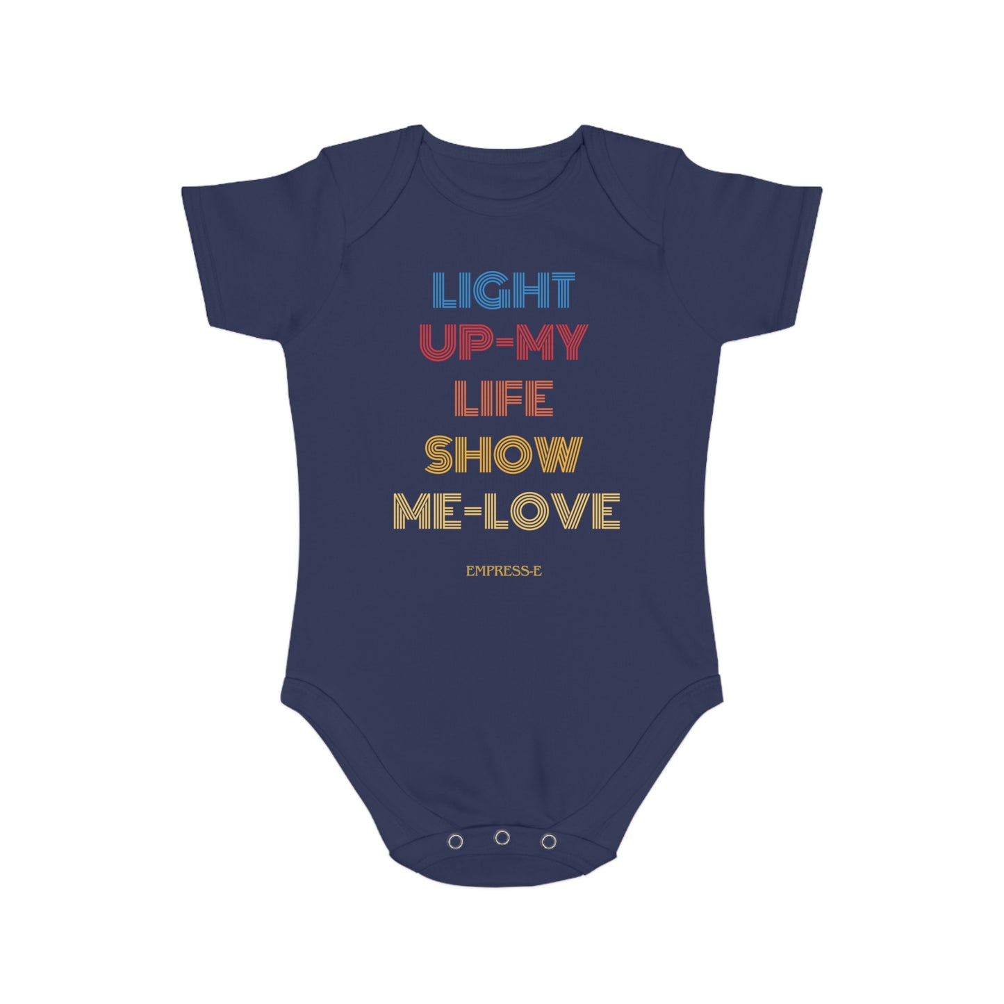 Short Sleeve Baby Bodysuit : LIVE LIFE LOVE