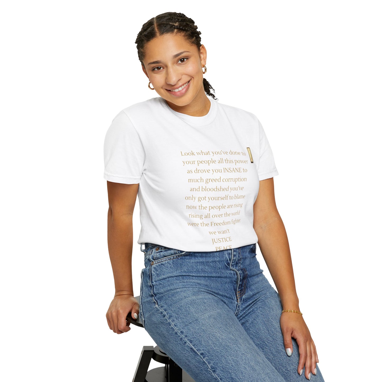 Unisex Garment-Dyed T-shirt - LOOK what you've done-BROKEN SYSTEM