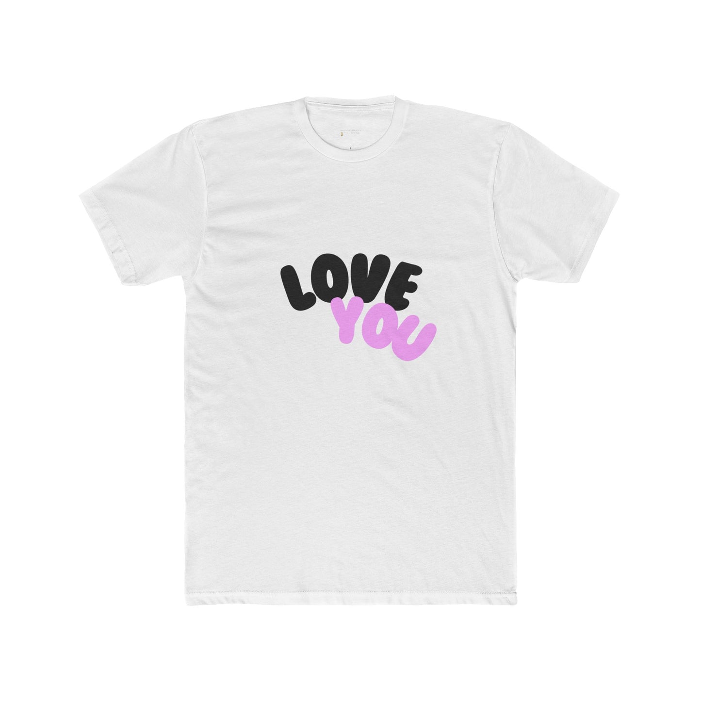 Love You Unisex Cotton Crew Tee - AFUA, Graphic T-Shirt, Valentine's Day Gift, Personalized Shirt, Love Tee, African American Art Shirt
