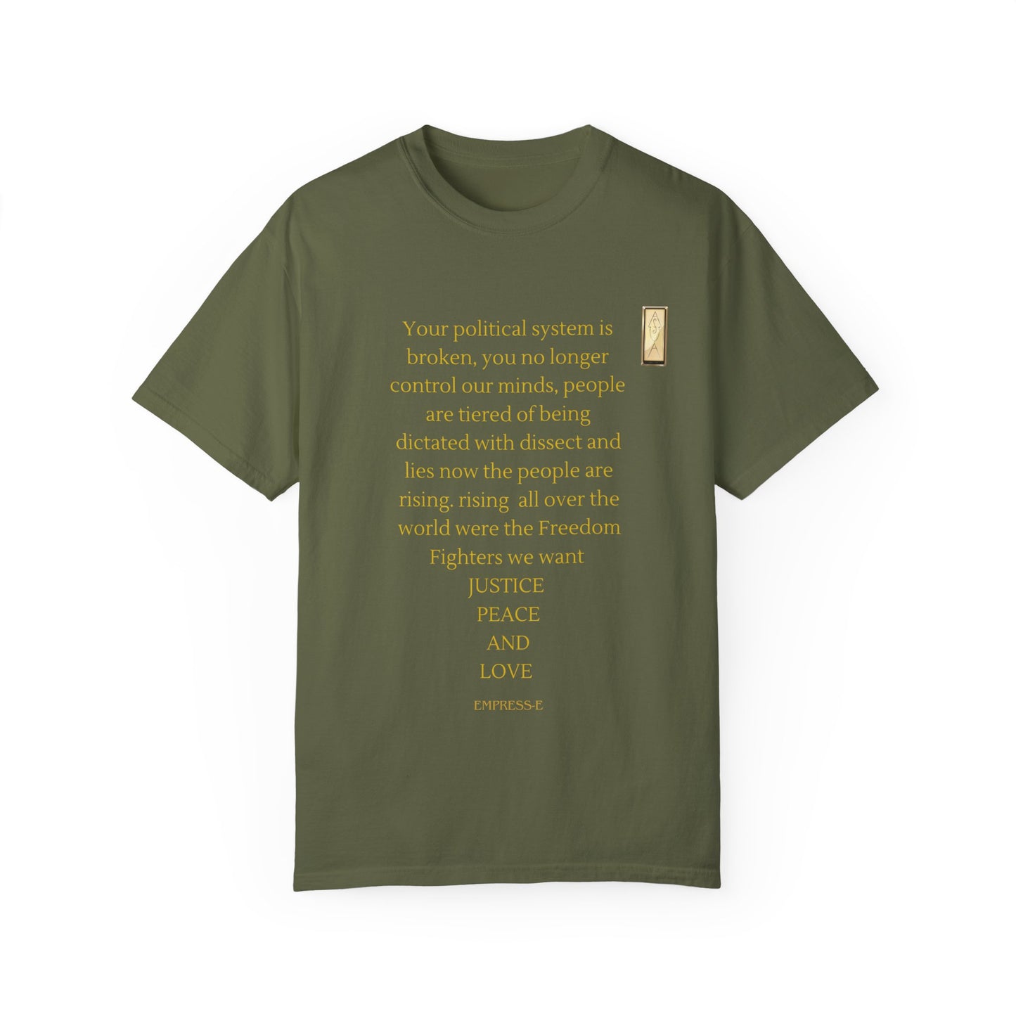 Unisex Garment-Dyed T-shirt- Your political system is broken