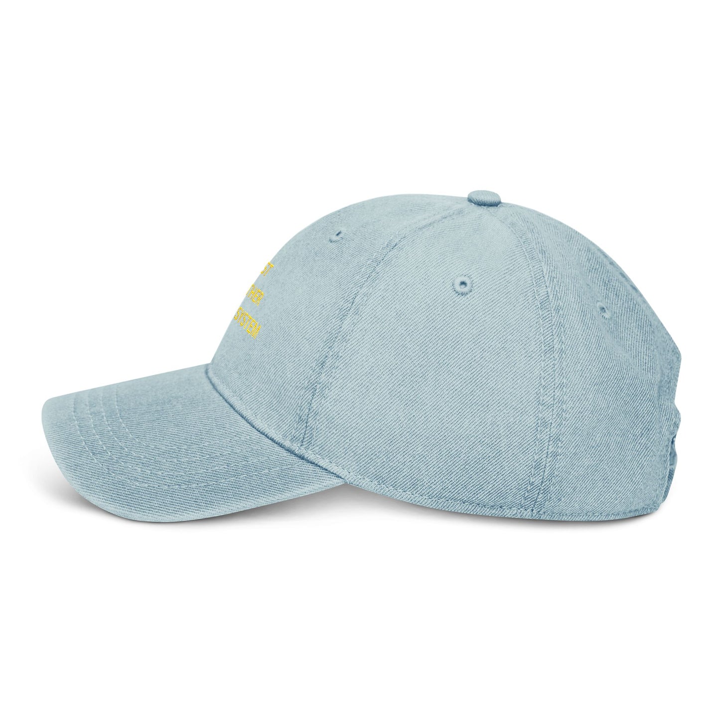 Embroidered Denim Hat - Just Another Broken System