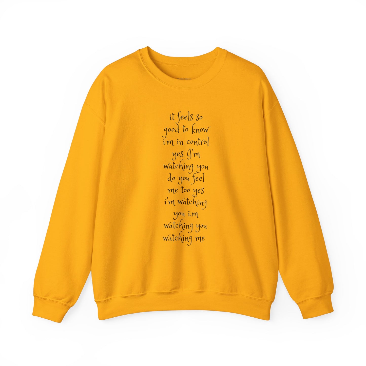 Music Lover Heavy Blend Sweatshirt - I'm Watching You Watching Me Rock Song SHADOO by Empress-E