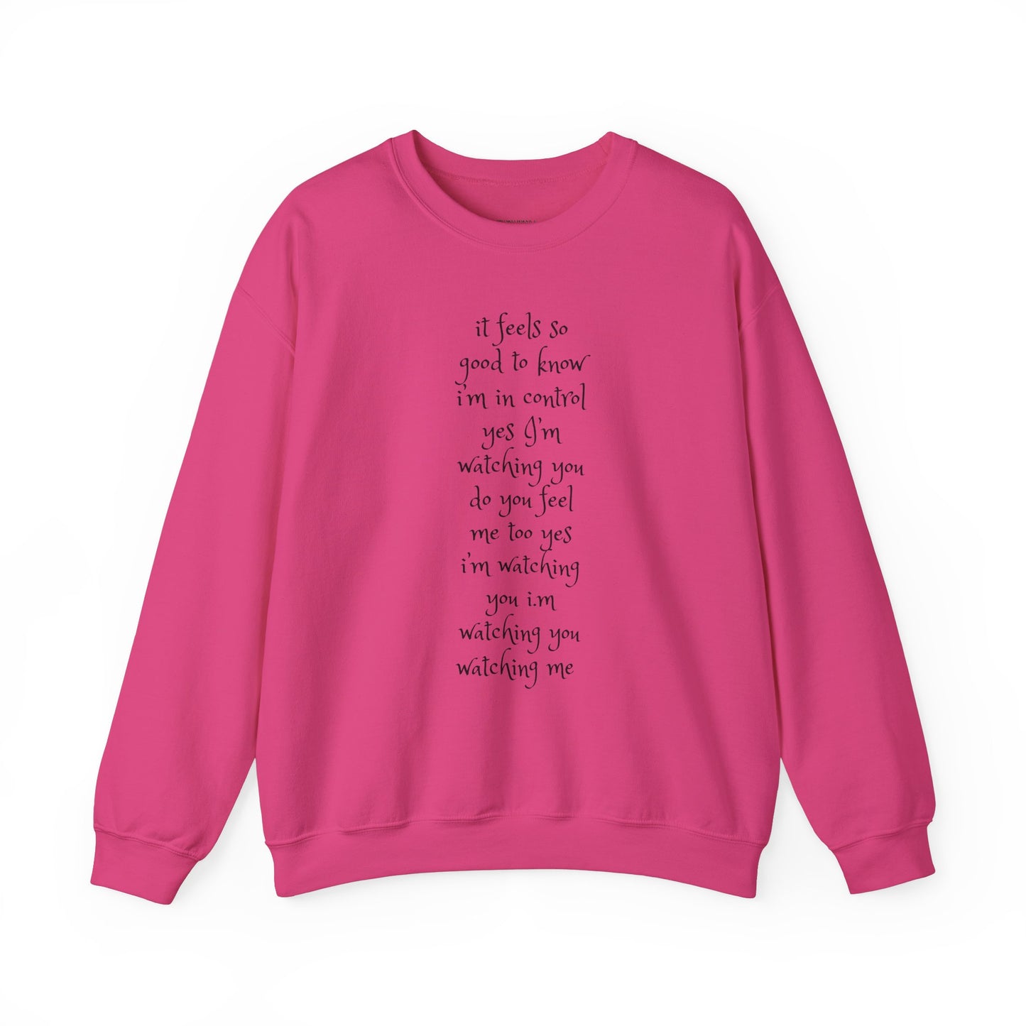 Music Lover Heavy Blend Sweatshirt - I'm Watching You Watching Me Rock Song SHADOO by Empress-E