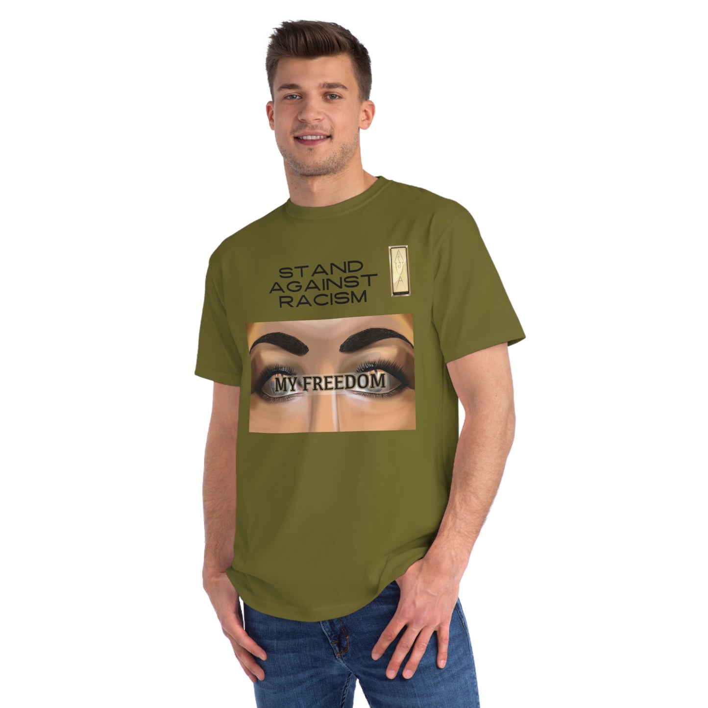 Stand Against Racism My Freedom Unisex Organic T-Shirt