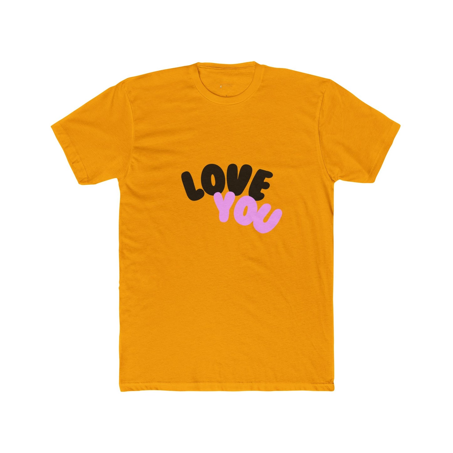 Love You Unisex Cotton Crew Tee - AFUA, Graphic T-Shirt, Valentine's Day Gift, Personalized Shirt, Love Tee, African American Art Shirt