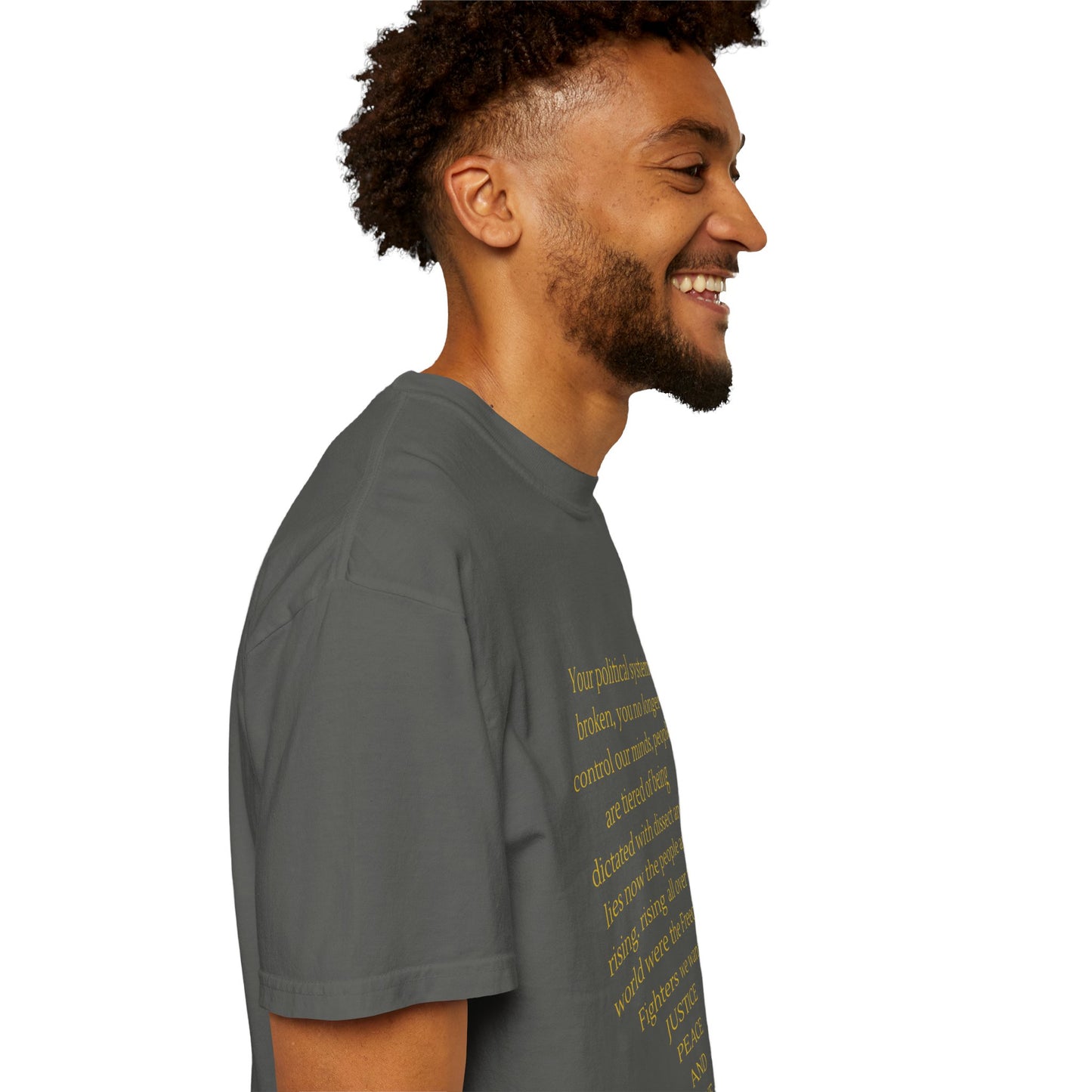 Unisex Garment-Dyed T-shirt- Your political system is broken