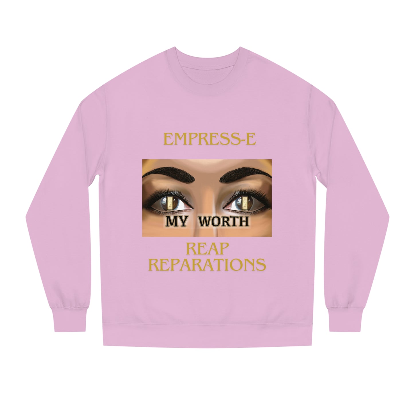 B- History Unisex Crew Neck Sweatshirt - MY WORTH Reparations, African American