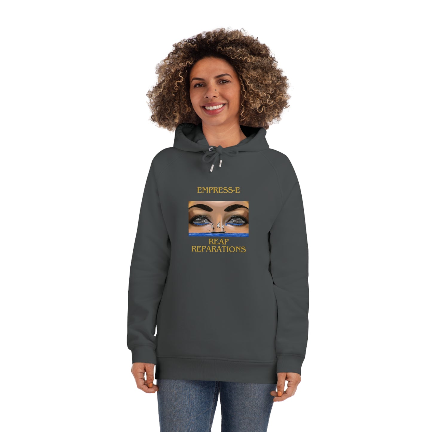 Hoodie - Slave Ship Reap Reparation EMPRESS-E Black History Design