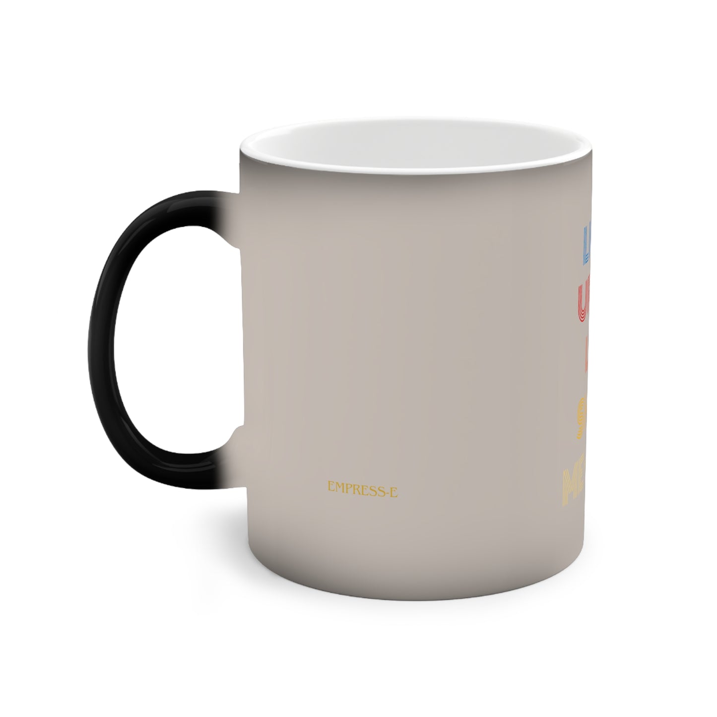 Color-Changing Coffee Mug - "Light Up My Life, Show Me Love" - Gift for Coffee Lovers