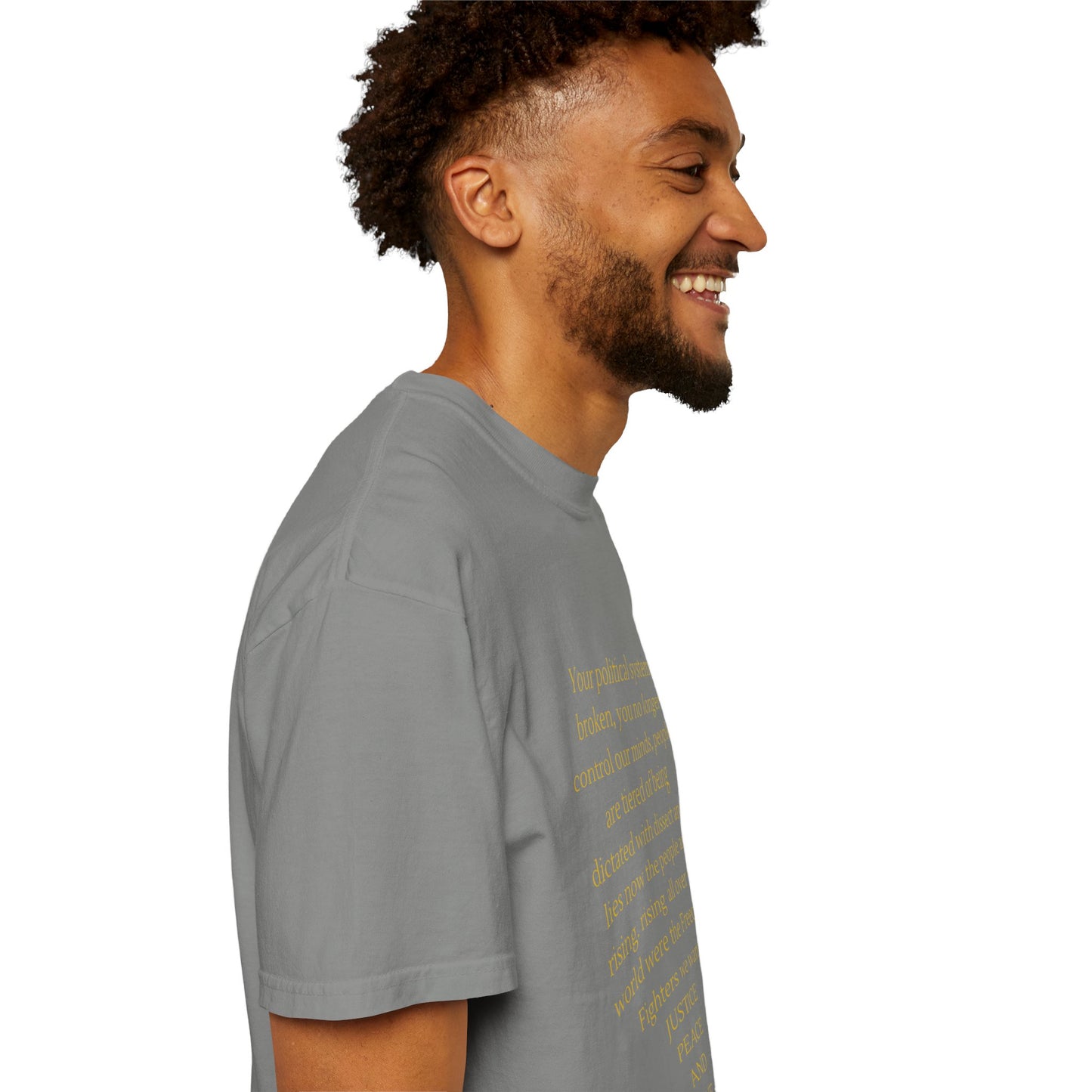 Unisex Garment-Dyed T-shirt- Your political system is broken