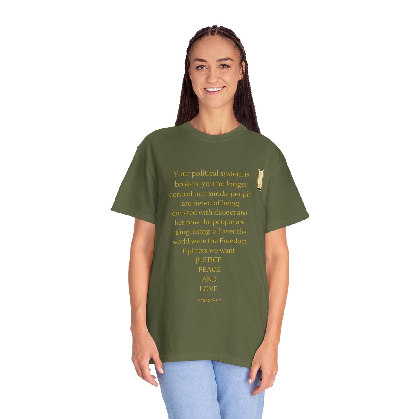 Unisex Garment-Dyed T-shirt- Your political system is broken