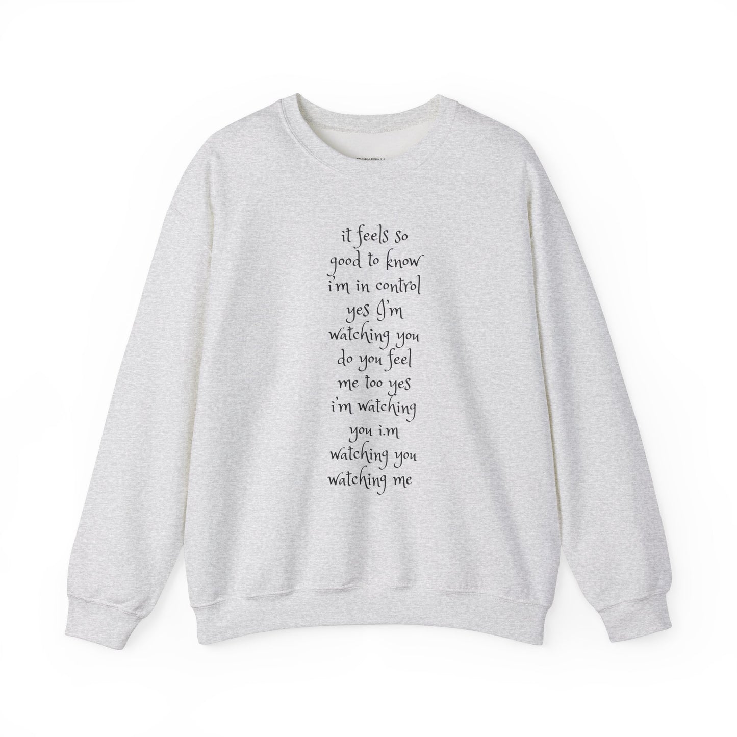 Music Lover Heavy Blend Sweatshirt - I'm Watching You Watching Me Rock Song SHADOO by Empress-E