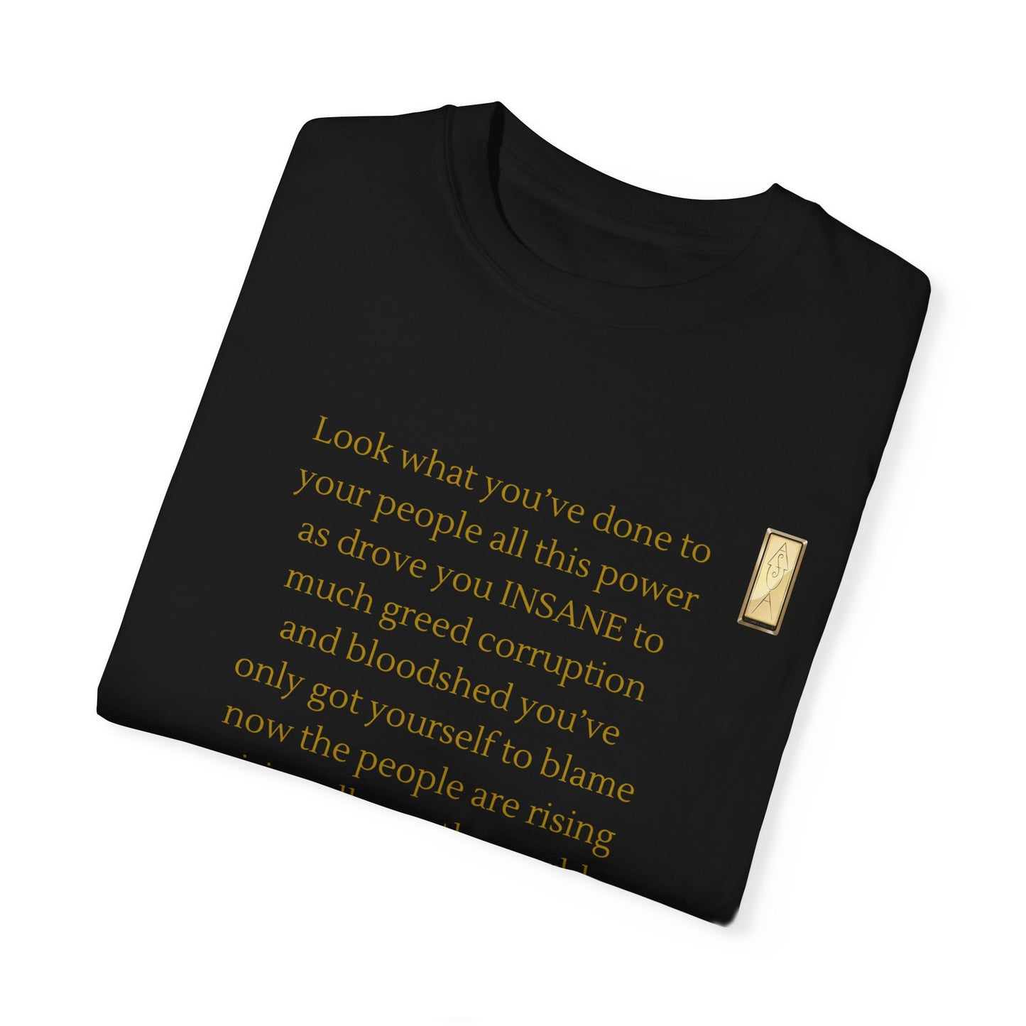 Unisex Garment-Dyed T-shirt - LOOK what you've done-BROKEN SYSTEM