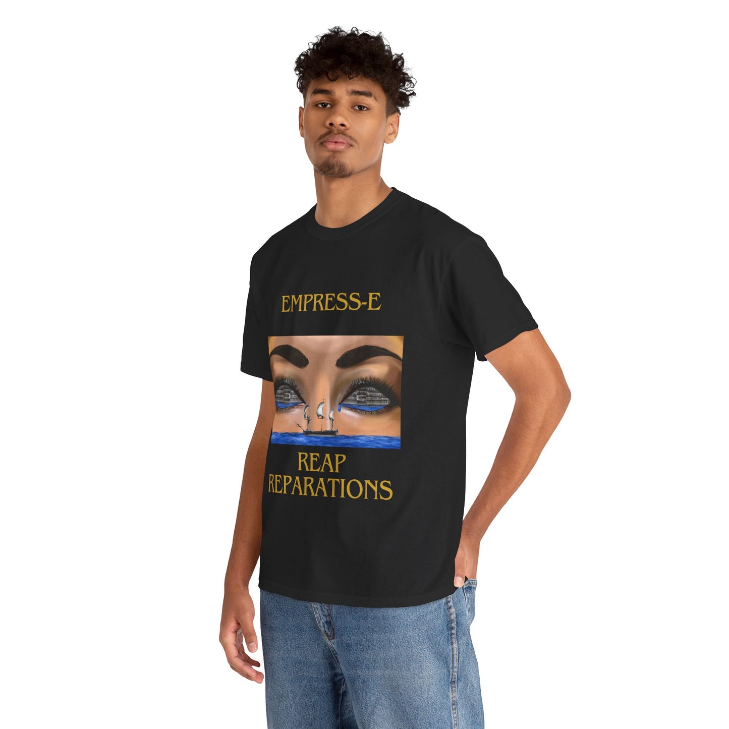 T-Shirt REAP REPARATIONS slave ships eyes black history