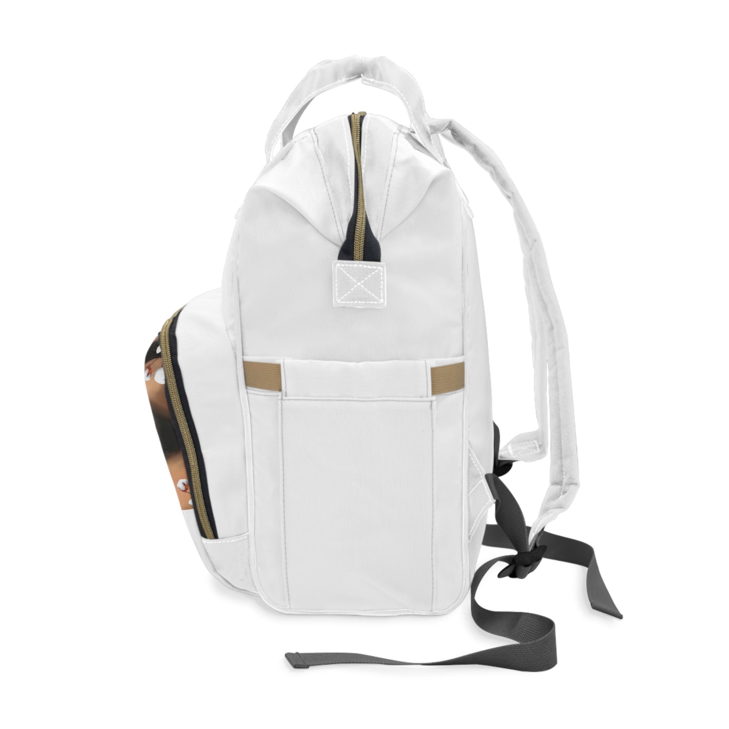 Backpack Diaper Bag - Cotton Field Eyes Empress Print