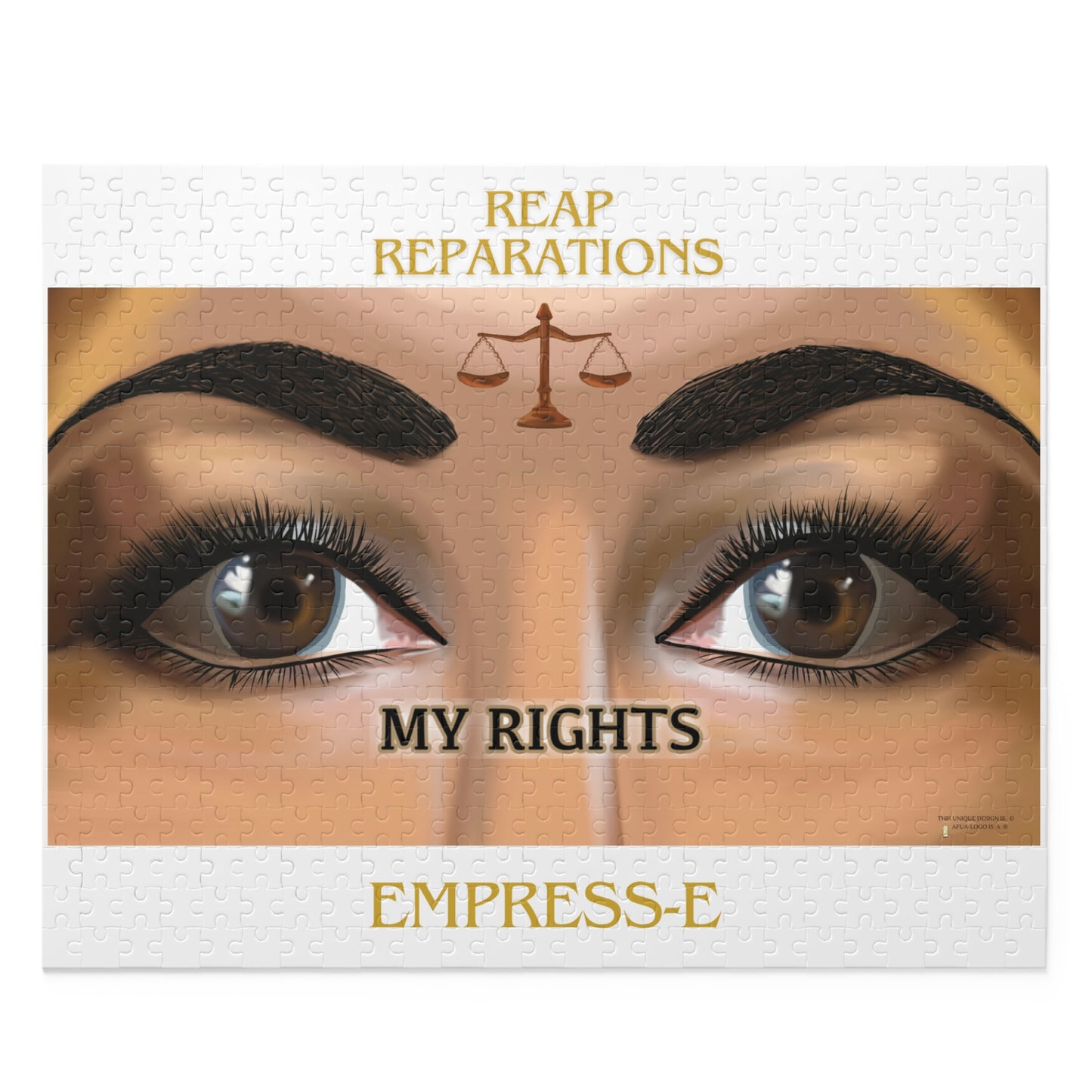 Puzzle, Black History MY RIGHTS Reap Reparations, Jigsaw, Educational Toy,