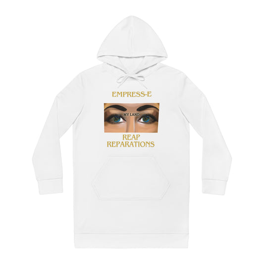 Women's Hoodie Dress - MY LAND Black History EMPRESS-E.