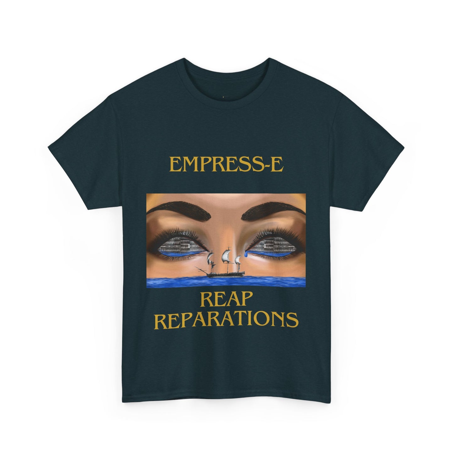 T-Shirt REAP REPARATIONS slave ships eyes black history