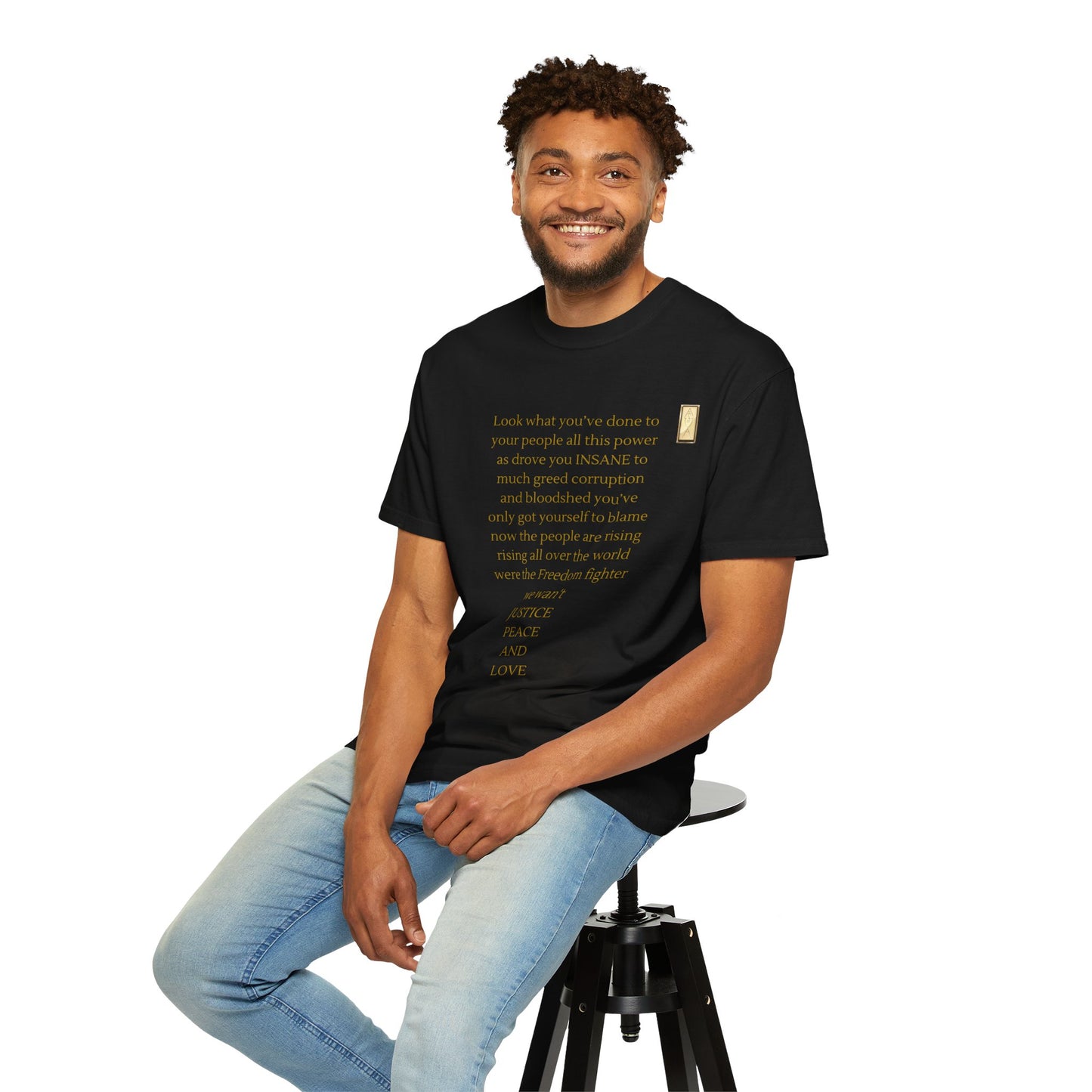 Unisex Garment-Dyed T-shirt - LOOK what you've done-BROKEN SYSTEM