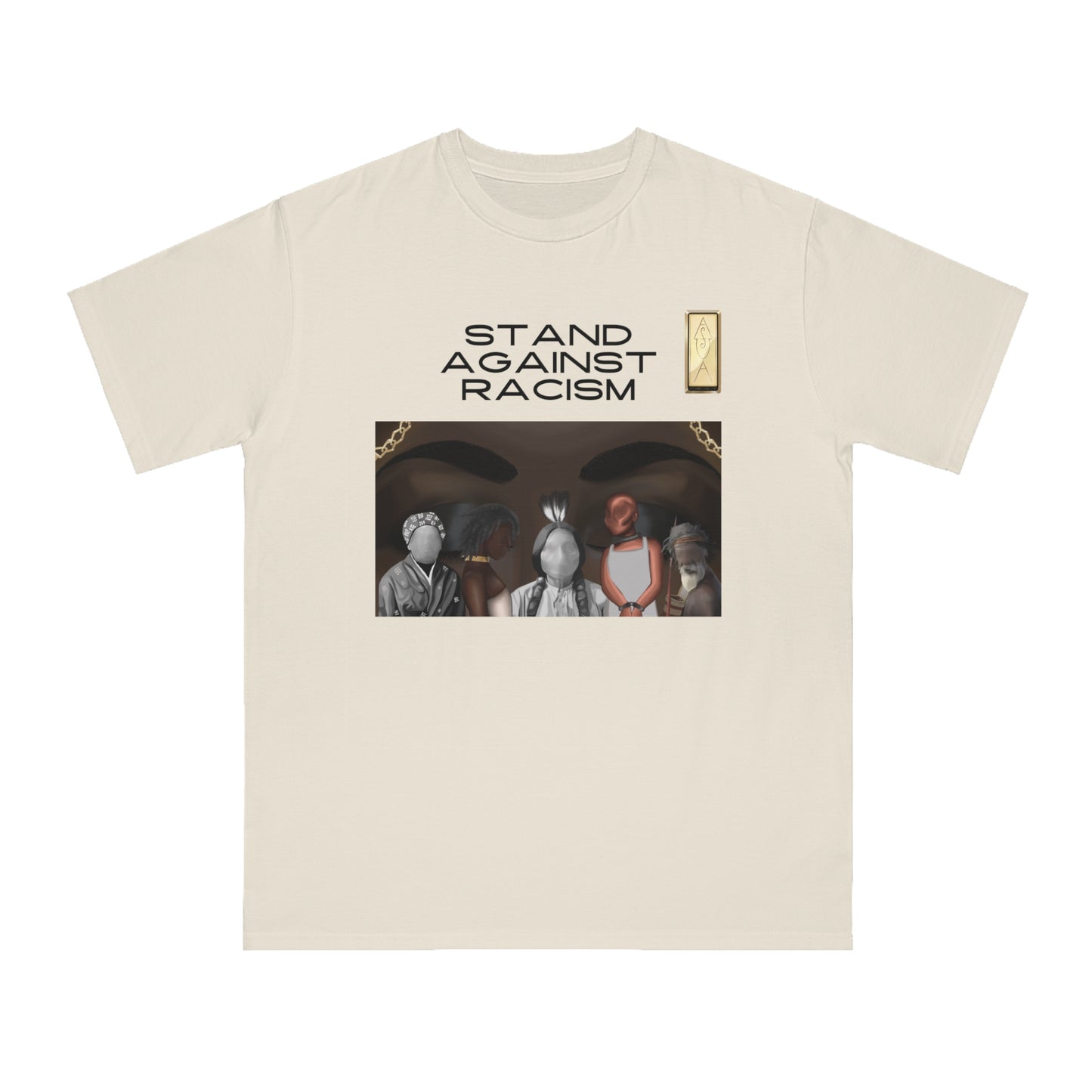Unisex Organic T-Shirt - Stand Against Racism Graphic Tee