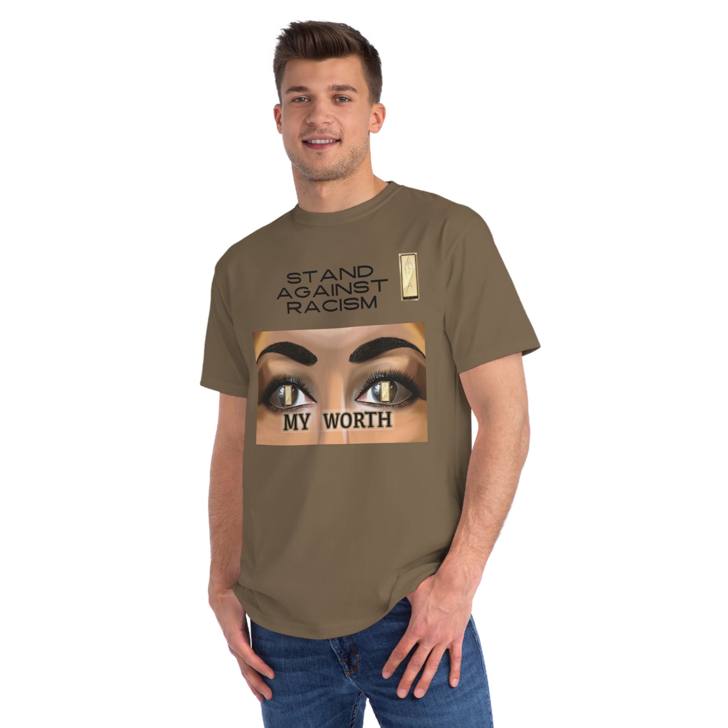 Stand Against Racism Organic Unisex T-Shirt - Embrace My Worth