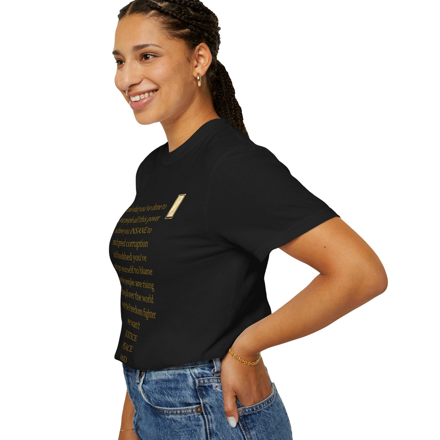 Unisex Garment-Dyed T-shirt - LOOK what you've done-BROKEN SYSTEM